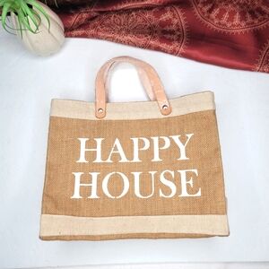 "Happy House" Jute Bag